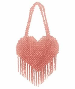 Lola + The Boys Beaded Fringe Love Purse