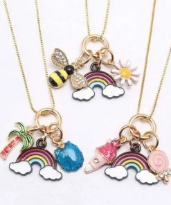 Lola + The Boys Charm Necklace Jewelry