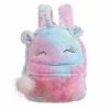 Lola + The Boys Backpacks Fuzzy Tie Dye Unicorn Backpack