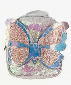 Lola + The Boys Girls Iridescent Butterly Mini Backpack