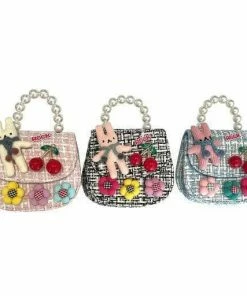 Lola + The Boys Mini Tweed Cherry Rock Purse