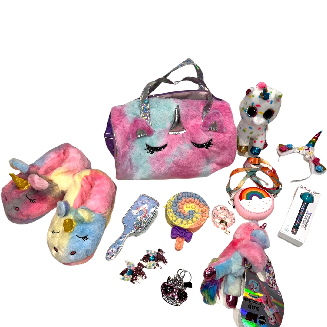 Lola + The Boys Unicorn Surprise Jumbo Gift Basket - (value $280