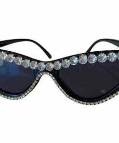 Lola + The Boys White Crystal Wing Sunglasses Girls