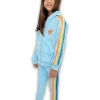 Lola + The Boys Baby Blue Rainbow Sequin Joggers Set New Arrivals