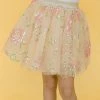 Lola + The Boys Beaded Floral Tutu Skirt