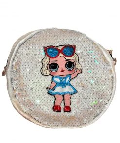 Lola + The Boys Girls Blonde Sequin Doll Crossbody