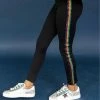 Lola + The Boys New Arrivals Rainbow Sequin Stripe Leggings