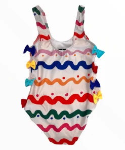Lola + The Boys Bows And Waves Swimsuit