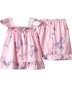 Lola + The Boys Bunny Silk Lounge Set Girls