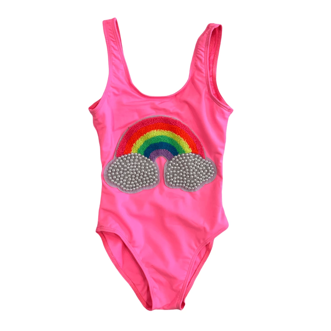 Lola + The Boys Pearl Clouds Rainbow Swimsuit
