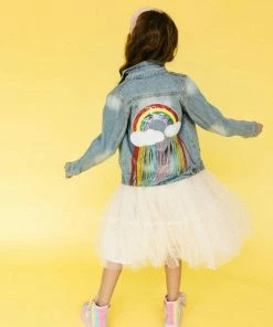 Lola + The Boys Crystal Rain Denim Jacket New Arrivals