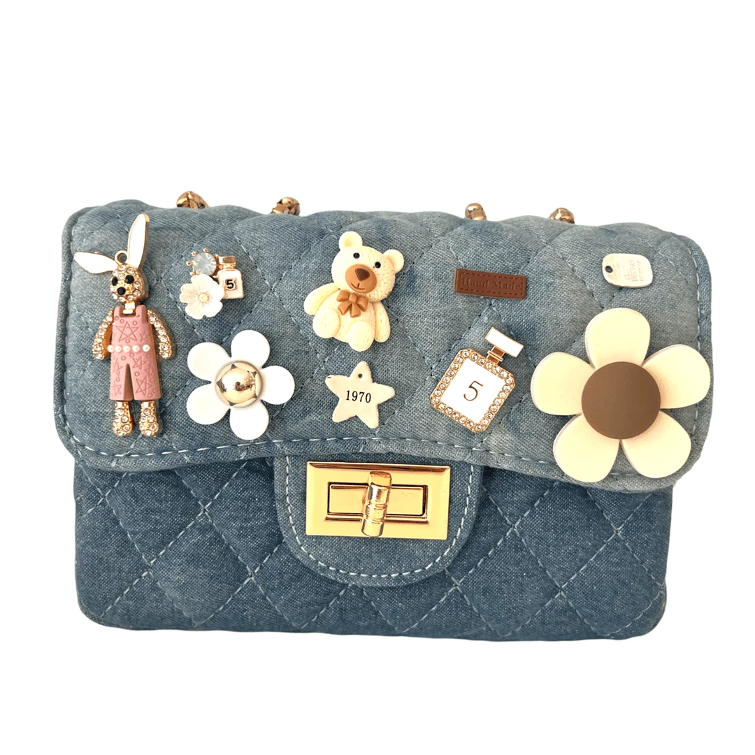 Lola + The Boys Denim Charm Purse New Arrivals