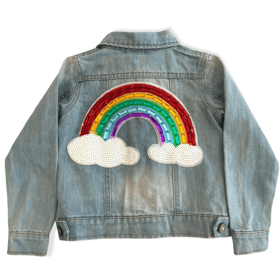 Lola + The Boys Somewhere Over The Rainbow Denim Jacket Girls