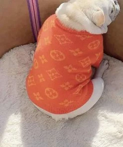 Lola + The Boys Chewy Vuitton Puppy Sweater