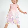 Lola & The Boys Butterfly Paillette Dress