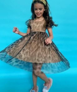 Lola + The Boys Cheetah Tulle Dress