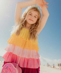 Lola + The Boys Linen Ruffle Sun Dress