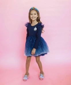 Lola + The Boys Girls Unicorn Stardust Tutu Dress