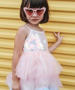 Lola + The Boys Paillette Ombre Tutu Dress