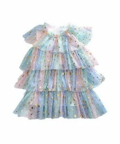 Lola + The Boys Girls Pastel Stars Dress