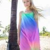 Lola + The Boys Rainbow Ombre Gem Dress