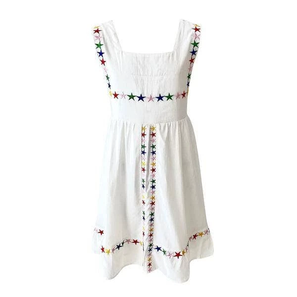 Lola + The Boys Rainbow Stars Day Dress