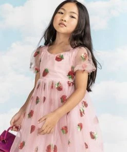 Lola + The Boys Strawberry Sequin Dress
