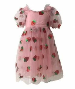 Lola + The Boys Strawberry Sequin Dress