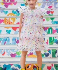 Lola + The Boys Tiers Of Rainbow Dress New Arrivals