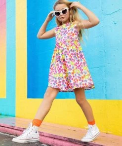 Lola + The Boys Smiley Flowers Dress