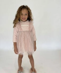 Lola + The Boys Girls Snow Angel Dress