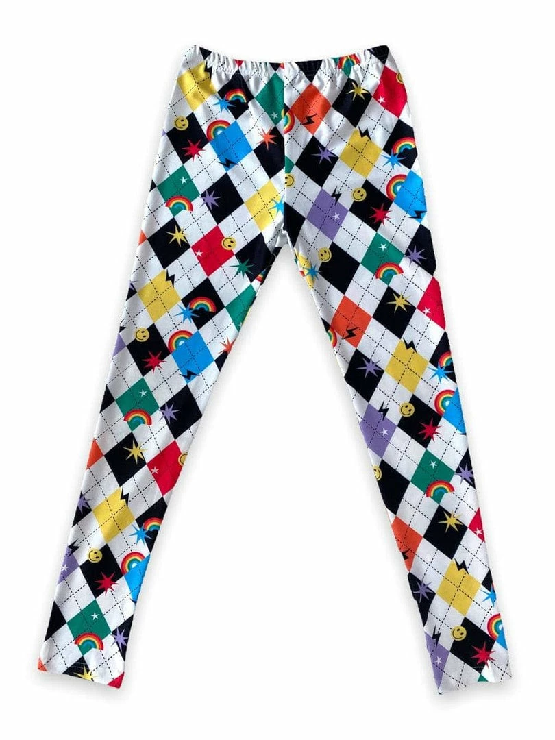 Lola + The Boys Emoji Checkered Leggings New Arrivals