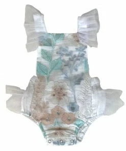 Lola + The Boys New Arrivals Floral Baby Onesie