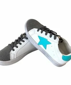 Lola + The Boys Girls Blue Star Sneaker