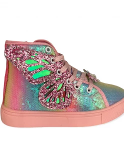 Lola & The Boys Girls Butterfly Sneakers