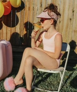 Lola + The Boys Cotton Candy Faux Fur Slides Girls