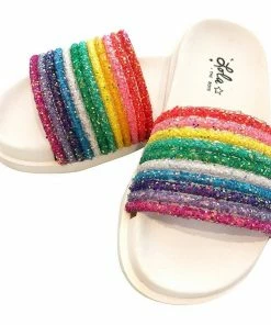 Lola + The Boys Glitter Rainbow Slides