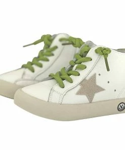 Lola + The Boys Green Happy Star HighTop Sneaker