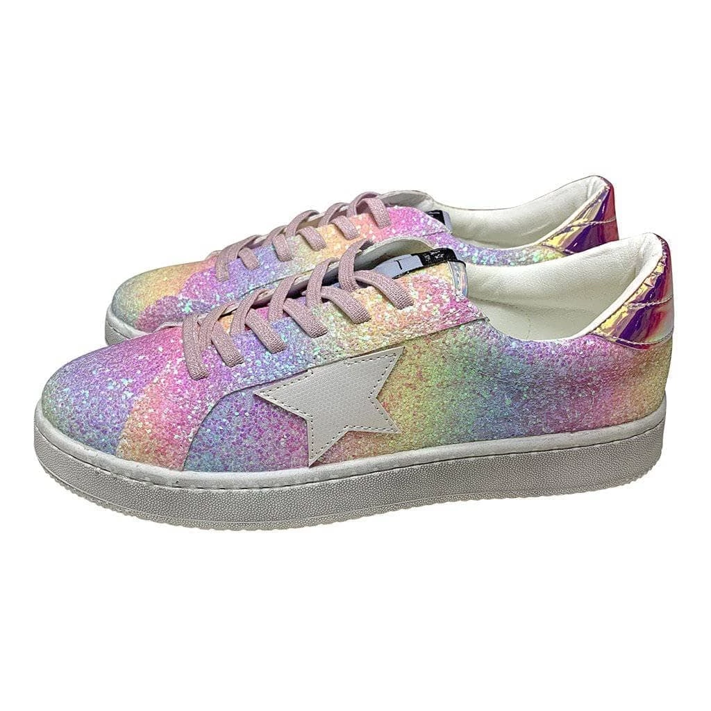Lola + The Boys Ombre Glitter Star Sneaker
