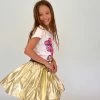Lola + The Boys Goldie Foil Skirt