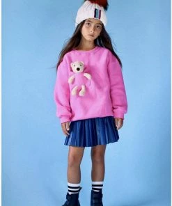 Lola + The Boys New Arrivals Teddy Bear Crewneck