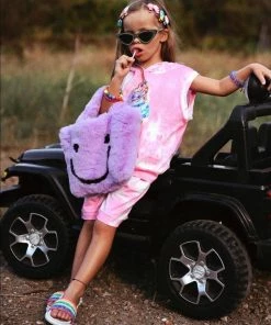 Lola + The Boys Ice Cream Tie Dye Hoodie Shorts Set New Arrivals