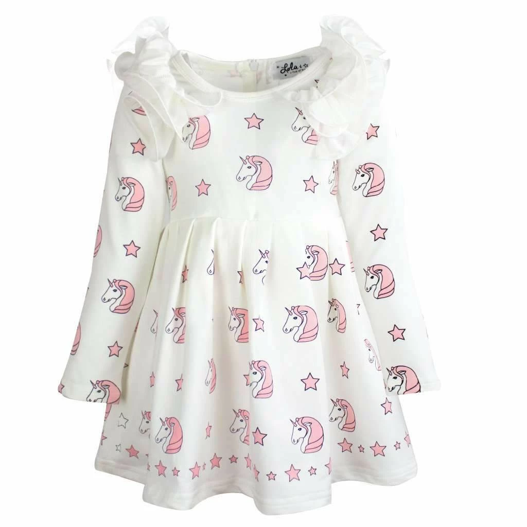 Lola & The Boys Pink Unicorn Dream Dress New Arrivals