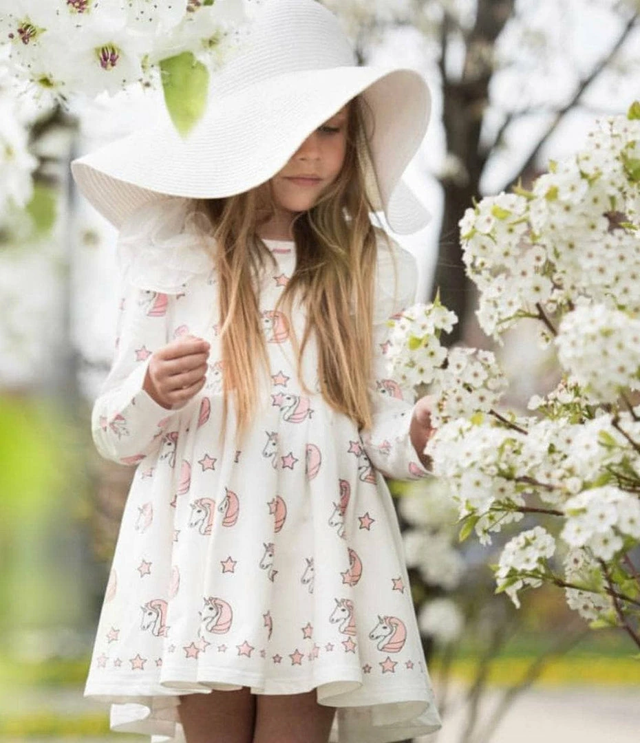 Lola & The Boys Pink Unicorn Dream Dress New Arrivals