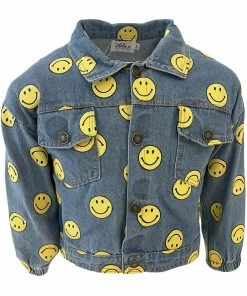 Lola + The Boys New Arrivals Happy Smiles Denim Jacket