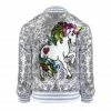 Lola & The Boys Girls Unicorn Sequin Bomber
