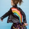 Lola + The Boys Girls Happy Rainbow Vegan Leather