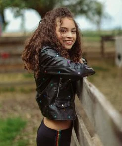 Lola + The Boys Infinity Stone Gem Vegan Jacket