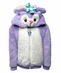 Lola + The Boys Plush Purple Bunny Jacket New Arrivals