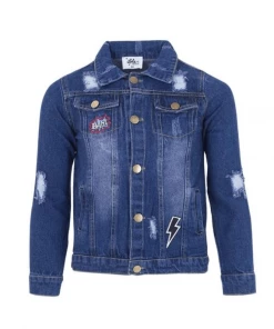 Lola + The Boys Rad Dinosaur Denim Jacket